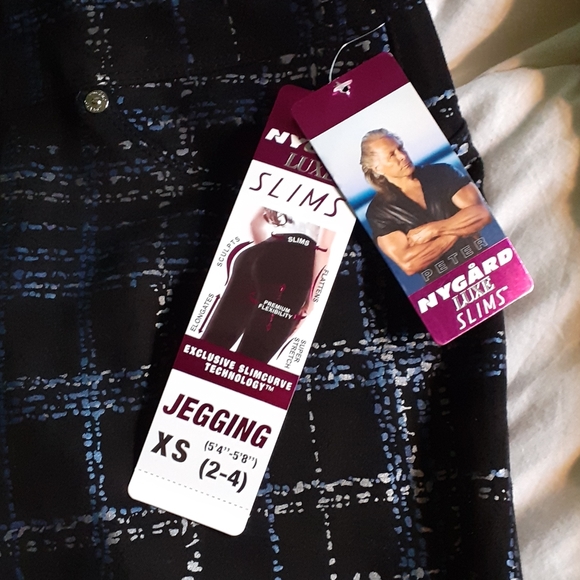 Blue and Silver Design Jegging - Picture 2 of 2